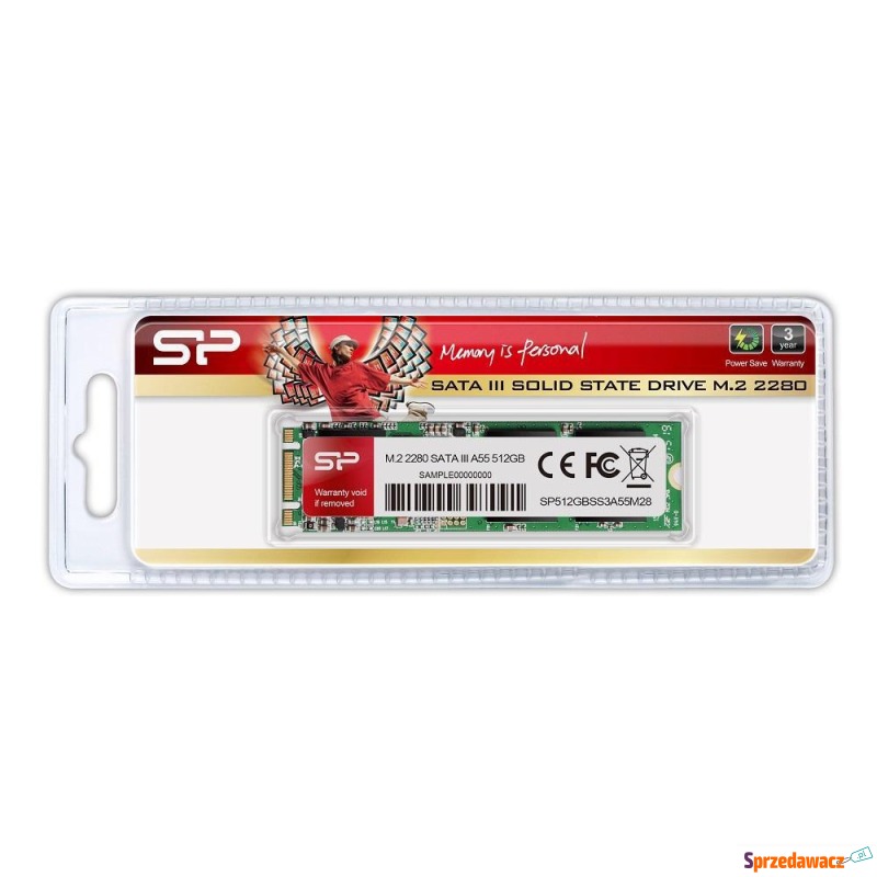 Dysk SSD Silicon Power A55 512GB M.2 2280 SATA3... - Dyski twarde - Jelenia Góra