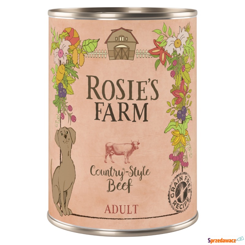 Pakiet Rosie's Farm Adult, 12 x 400 g  - Wołowina - Karmy dla psów - Sosnowiec