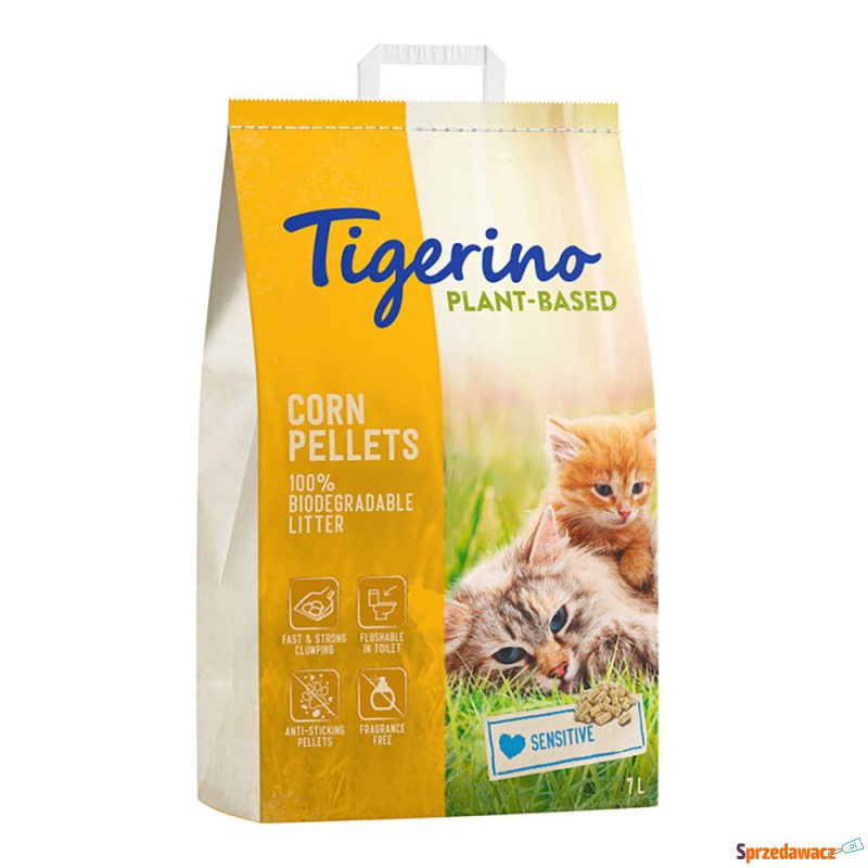 Tigerino Plant-Based, żwirek na bazie kukurydzy-... - Żwirki do kuwety - Jelenia Góra