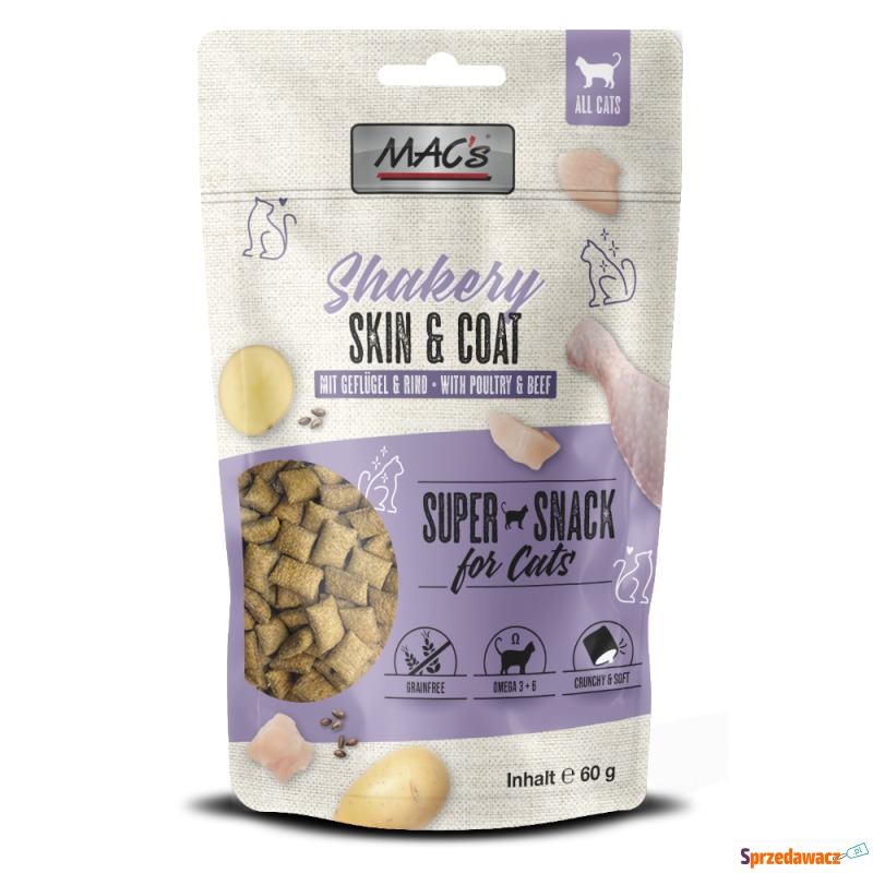 MAC's Cat Shakery Snack - Skin & Coat z kurczakiem... - Przysmaki dla kotów - Szczecinek