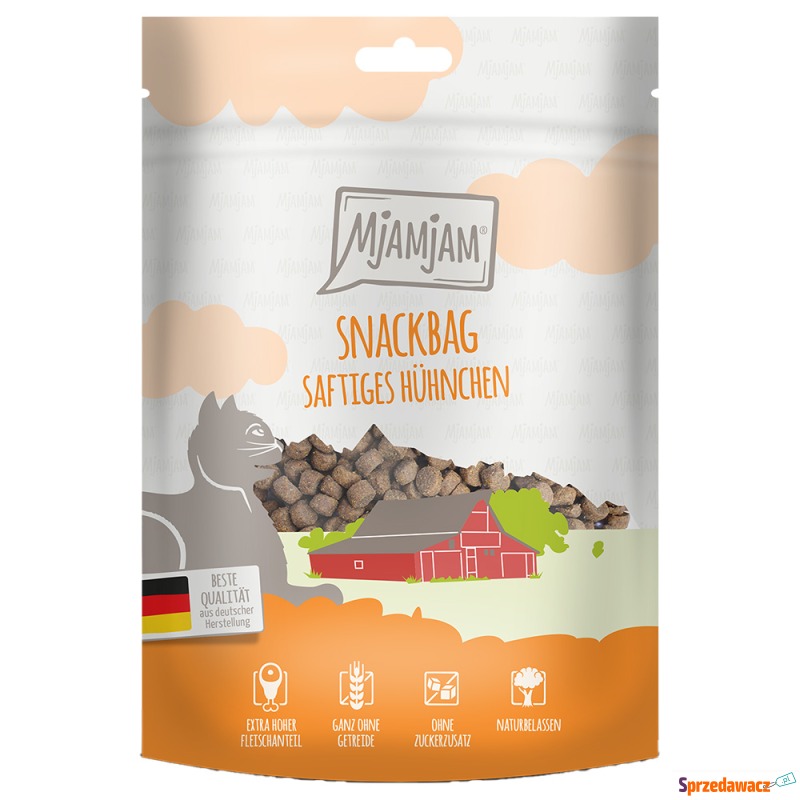 MjAMjAM Snackbag, soczysty kurczak - 4 x 125 g - Przysmaki dla kotów - Konin