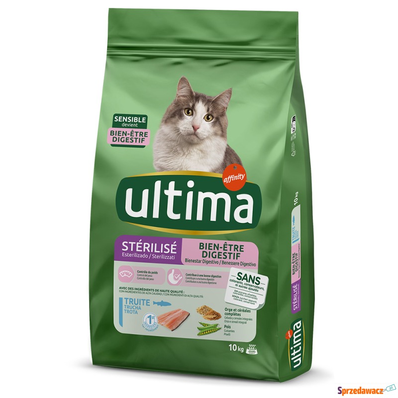 Ultima Cat Sterilized Sensible, pstrąg - 10 kg - Karmy dla kotów - Pruszków