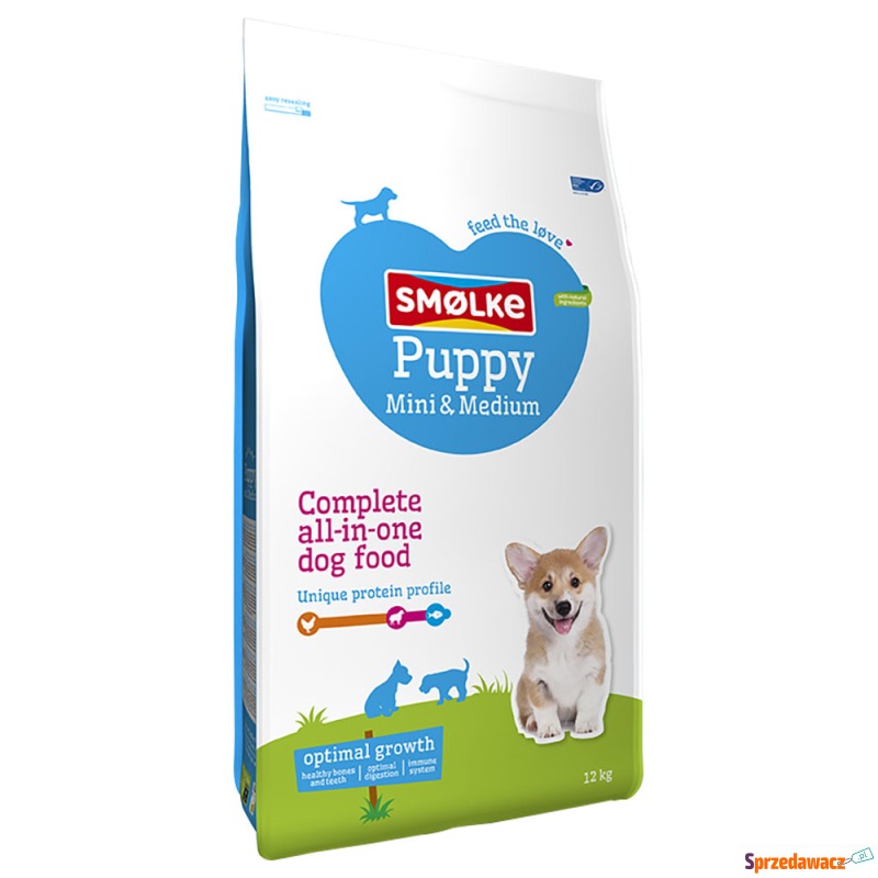 Smølke Puppy Mini/Medium karma dla psów - 12 kg - Karmy dla psów - Jelenia Góra