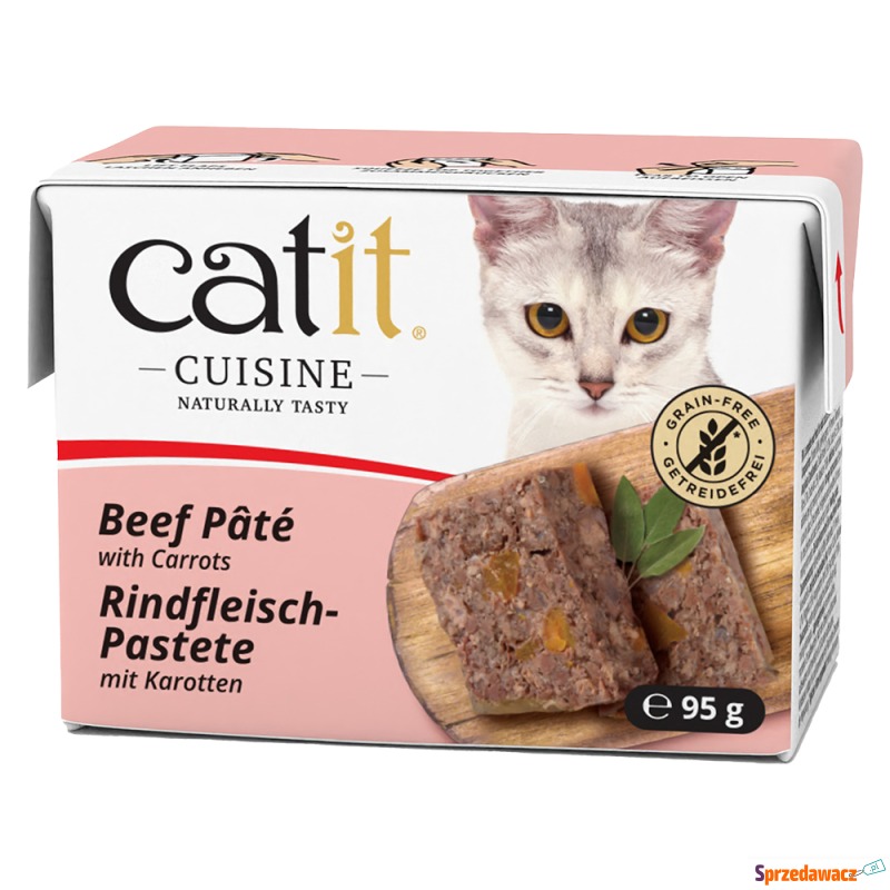 Catit Cuisine pasztet, 12 x 95 g - Wołowina z... - Karmy dla kotów - Opole