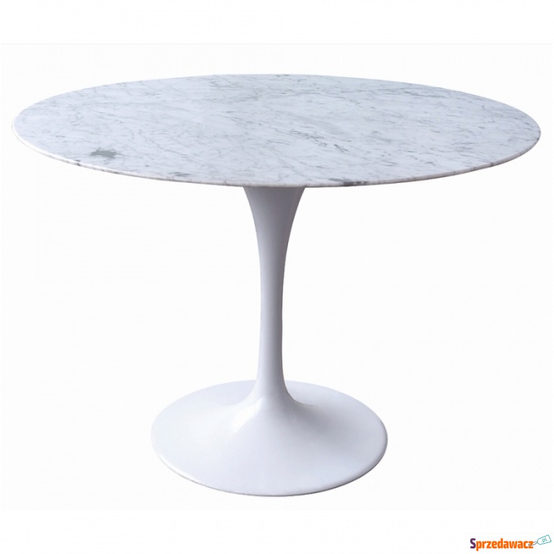 Stół 74x120cm Modesto Tulip Marble biały - Stoły kuchenne - Poznań