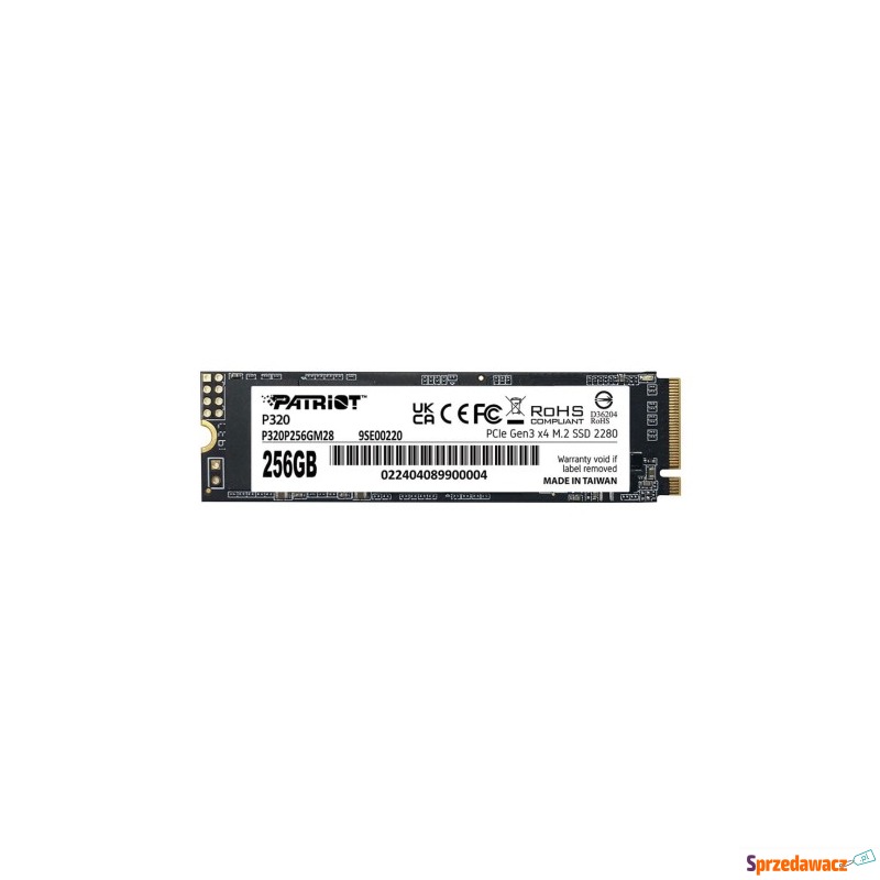 SSD Patriot Viper P320 M.2 PCI-Ex4 NVMe 256GB... - Dyski twarde - Grudziądz