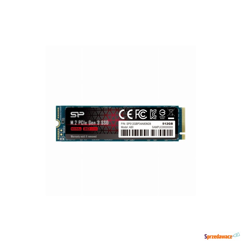 Dysk SSD Silicon Power A80 512GB M.2 PCIe NVMe... - Dyski twarde - Chełm