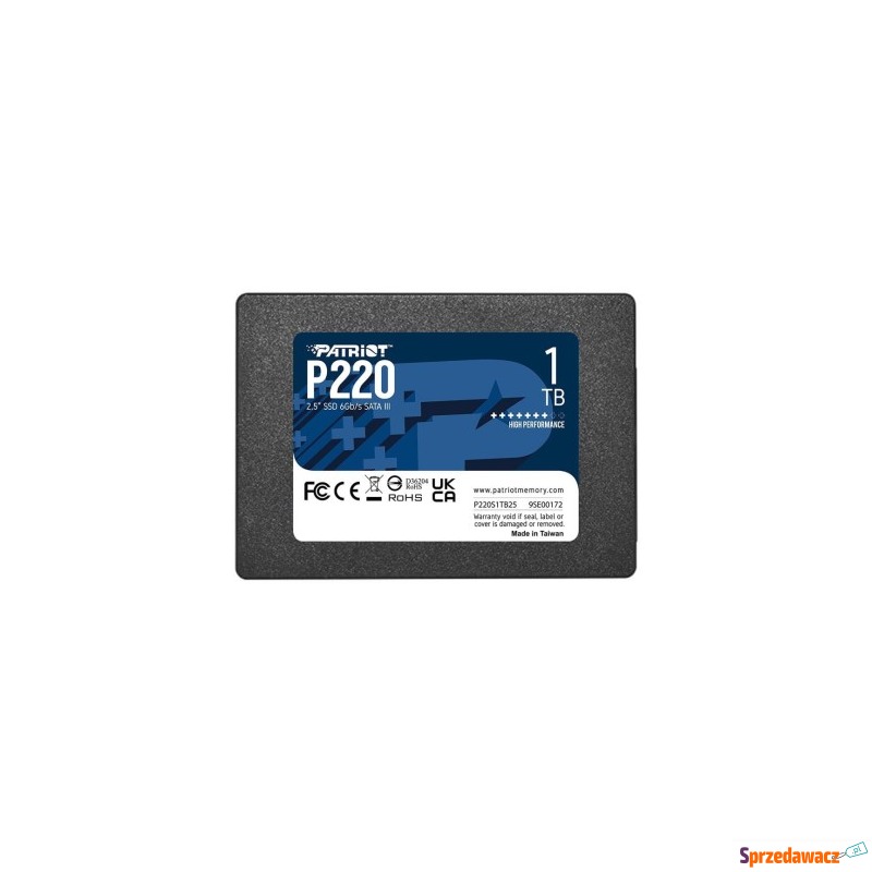 SSD PATRIOT P220 1TB SATA 2,5" - Dyski twarde - Włocławek