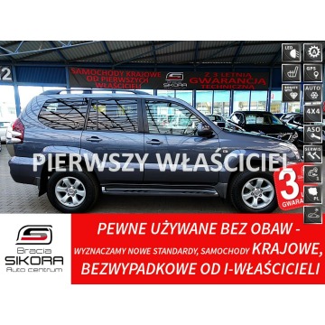 Toyota Land Cruiser - 8-Osobowy AUTOMAT+PNEUMATYKA Szyberdach+Skóra I-wł Kraj Bezwypadkowy