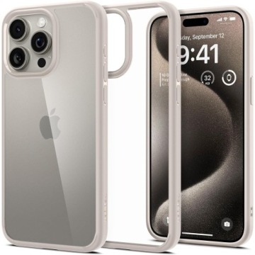 Etui Spigen Ultra Hybrid do iPhone 15 Pro Max, przezroczysto-beżowe