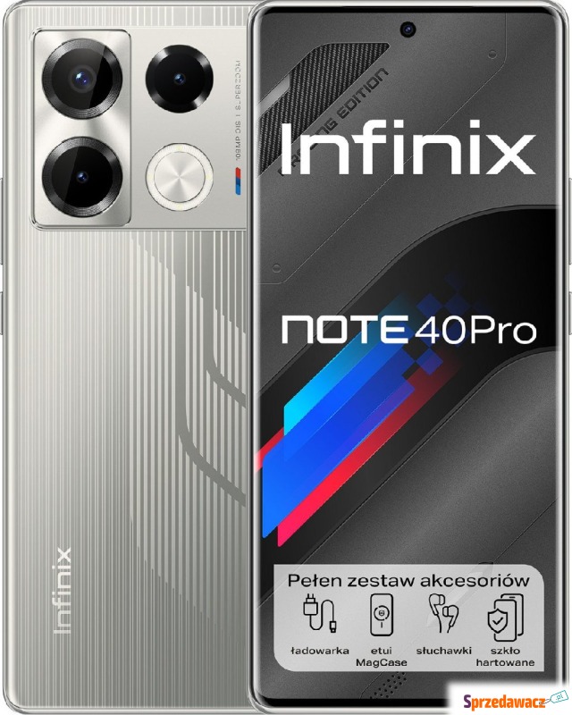 Infinix NOTE 40 PRO 12/256GB Racing Grey - Telefony komórkowe - Konin