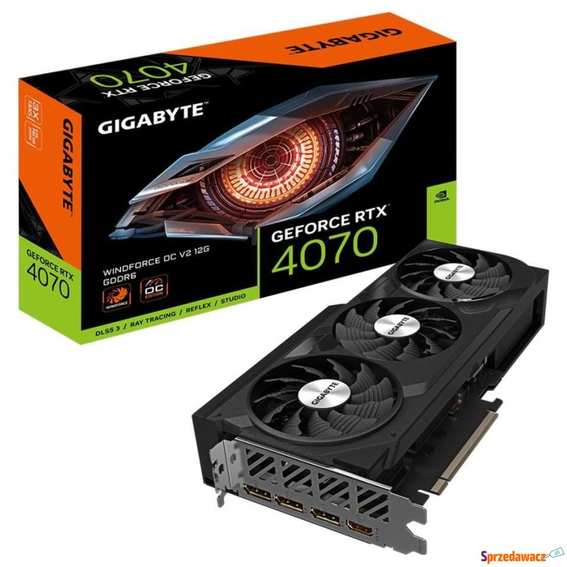 Gigabyte GeForce RTX 4070 WINDFORCE 3 OC V2 12GB... - Karty graficzne - Bielsk Podlaski