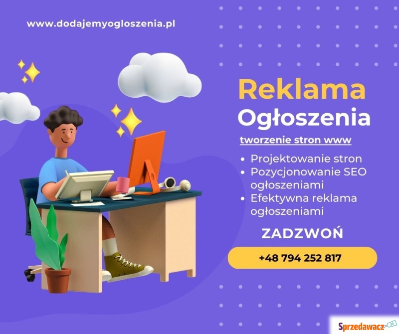 Dodaj oferty na setkach stron ogłoszeniowych -... - Reklama, marketing - Rzeszów