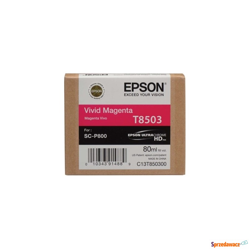 Tusz Oryginalny Epson T8503 (C13T850300) (Pur... - Tusze, tonery - Grudziądz