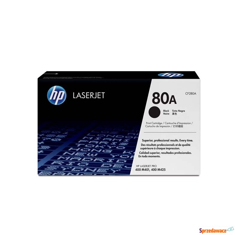 Oryginalny toner HP 80A czarny...