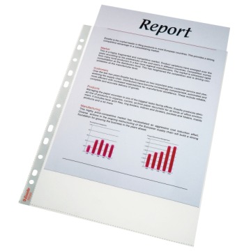 Koszulka foliowa na dokumenty A4 krystaliczna Esselte 55 micronów 100 sztuk 56066