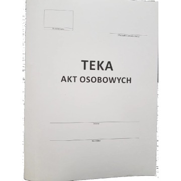 Teczka papierowa A4 do akt osobowych