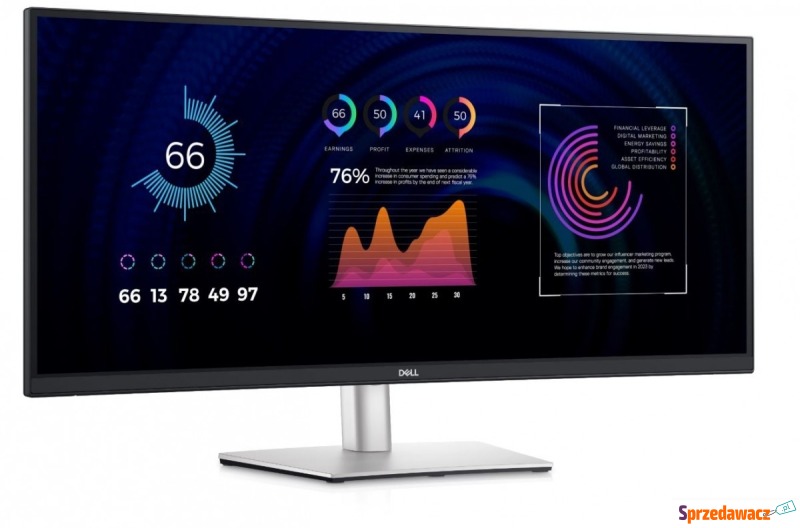 Dell Monitor 34 cale P3424WE Zakrzywiony 21:9... - Monitory LCD i LED - Lubin