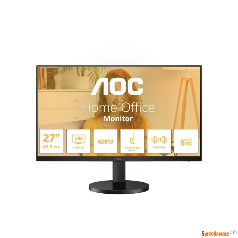 AOC U27B3AF 27inch UHD 3840x2160 60Hz HDR10 HDMI... - Monitory LCD i LED - Włocławek