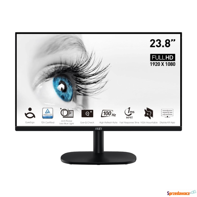 MSI PRO MP245V 23.8inch 1920x1080 FHD 100Hz 1ms... - Monitory LCD i LED - Opole