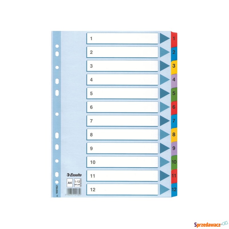 Przekładki do segregatorów Esselte numeryczne... - Segregatory - Kędzierzyn-Koźle