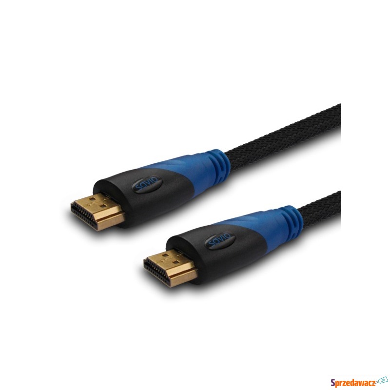 Kabel HDMI Savio CL-02 1.5m Czarno-niebieski - Kable video - Wieluń