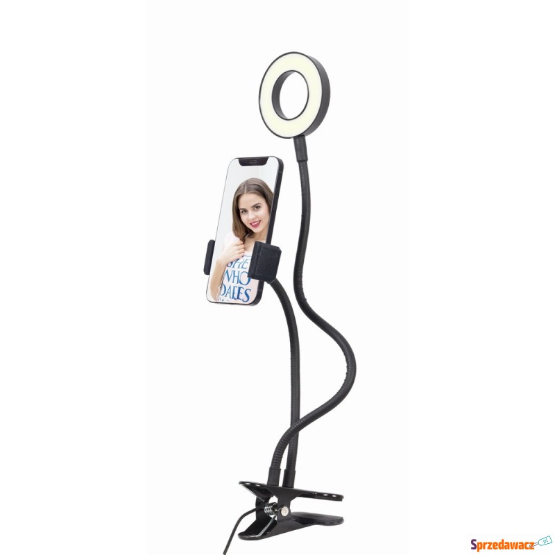 Gembird lampa LED z uchwytem na telefon do selfie. - Lampy błyskowe, statywy - Koszalin