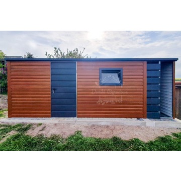 Schowek - Domek Ogrodowy 4,5x3 + Wiata 1x3m Okno... - Altany, domki, namioty - Siedlce - zdjęcie 2