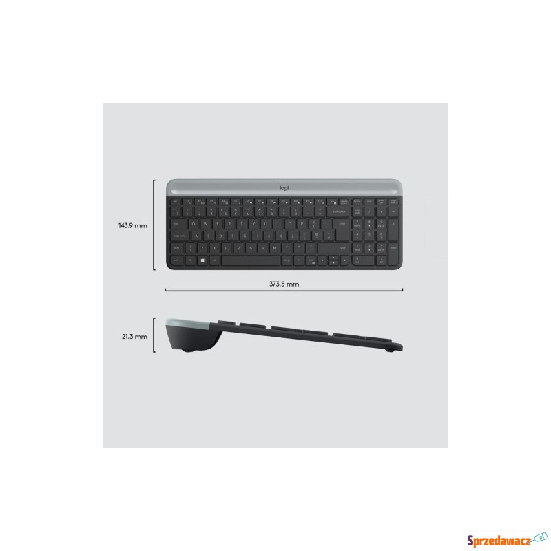 Wireless Keyboard and Mouse Combo MK470 GRAPHITE - Klawiatury - Płock