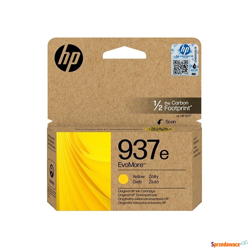 HP oryginalny ink EvoMore 4S6W8NE, HP 937e, y... - Tusze, tonery - Płock