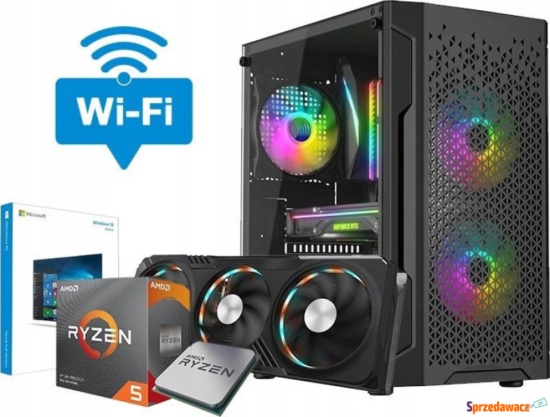 Komputer Netcom Ryzen 5 3600, 32 GB, RTX 3060,... - Komputery stacjonarne - Mińsk Mazowiecki