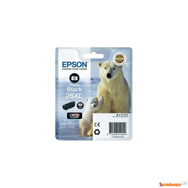 Tusz Oryginalny Epson T2631 (C13T26314010) (Czarny... - Tusze, tonery - Bielsko-Biała