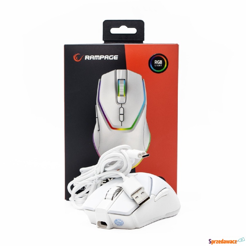 Rampage VORTEX M1-WHITE - Myszki - Białystok