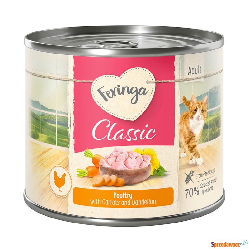 Feringa Classic Meat Menu, 6 x 200 g - Drób - Karmy dla kotów - Tarnobrzeg