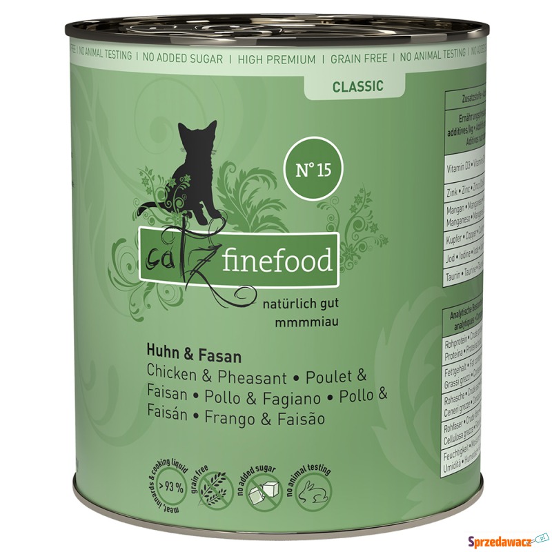 catz finefood w puszkach, 6 x 800 g - Kurczak... - Karmy dla kotów - Warszawa