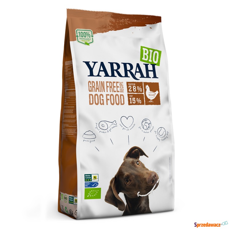 Yarrah Bio, biokurczak, bez zbóż - 2 x 10 kg - Karmy dla psów - Gdynia