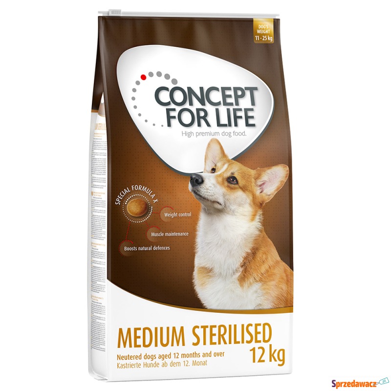 Concept for Life Medium Sterilised - 2 x 12 kg - Karmy dla psów - Piekary Śląskie