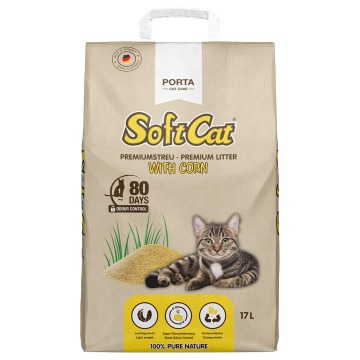 Porta SoftCat Corn, żwirek dla kota - 17 l