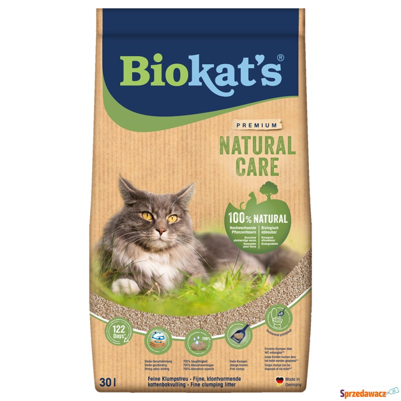 Biokat's Natural Care żwirek dla kota - 2 x 30... - Żwirki do kuwety - Toruń