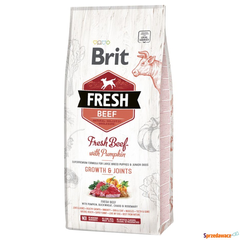 Brit Fresh Puppy Large, wołowina z dynią - 2 x... - Karmy dla psów - Gliwice