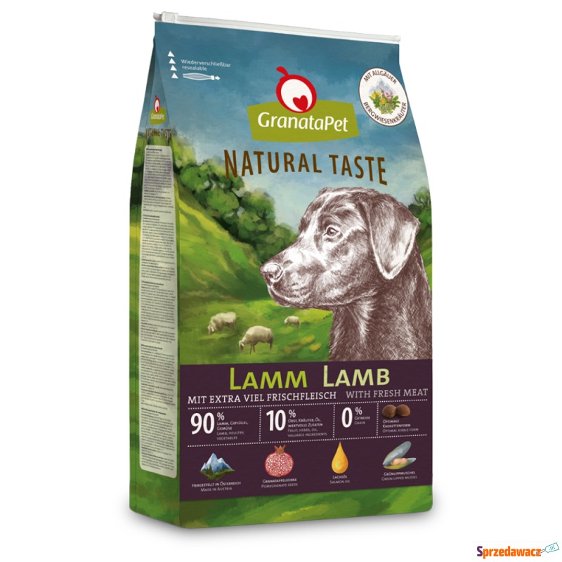 GranataPet Natural Taste, jagnięcina - 12 kg - Karmy dla psów - Zamość