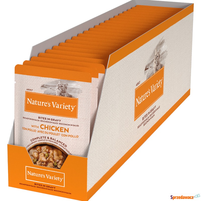 Nature's Variety Bites w sosie, 22 x 85 g - Kurczak - Karmy dla kotów - Suwałki