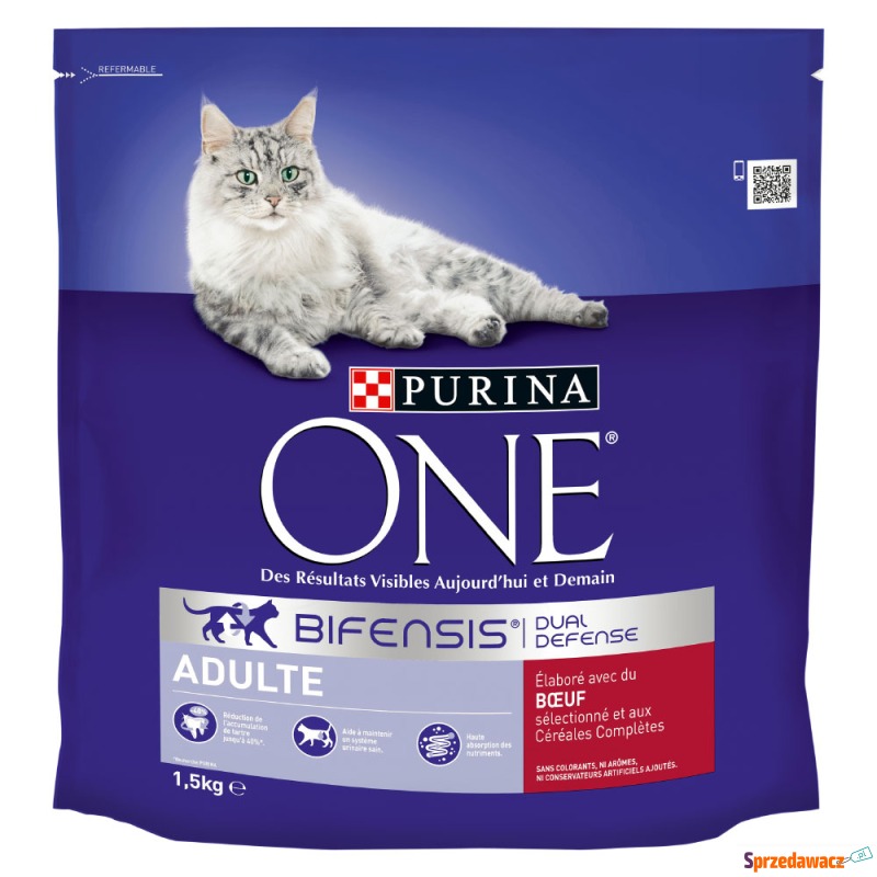 PURINA ONE Adult Wołowina, pełnoziarnista dla... - Karmy dla kotów - Ustka