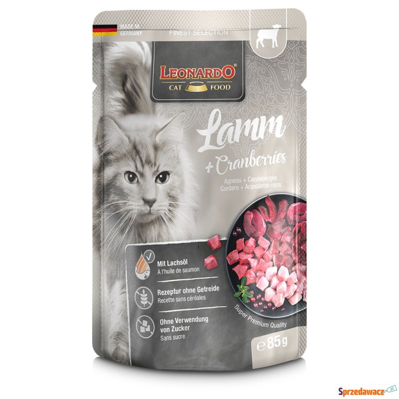 Leonardo Finest Selection, 16 x 85 g - Jagnięcina... - Karmy dla kotów - Nowy Dwór Mazowiecki