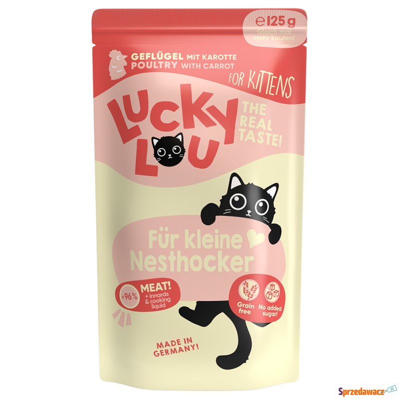 Lucky Lou Kitten 48 x 125 g - Drób - Karmy dla kotów - Elbląg