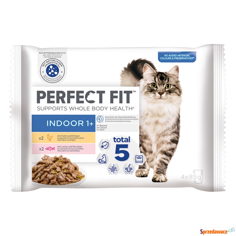 Perfect Fit Indoor 1+ - Pakiet mieszany: kurczak... - Karmy dla kotów - Szczecinek