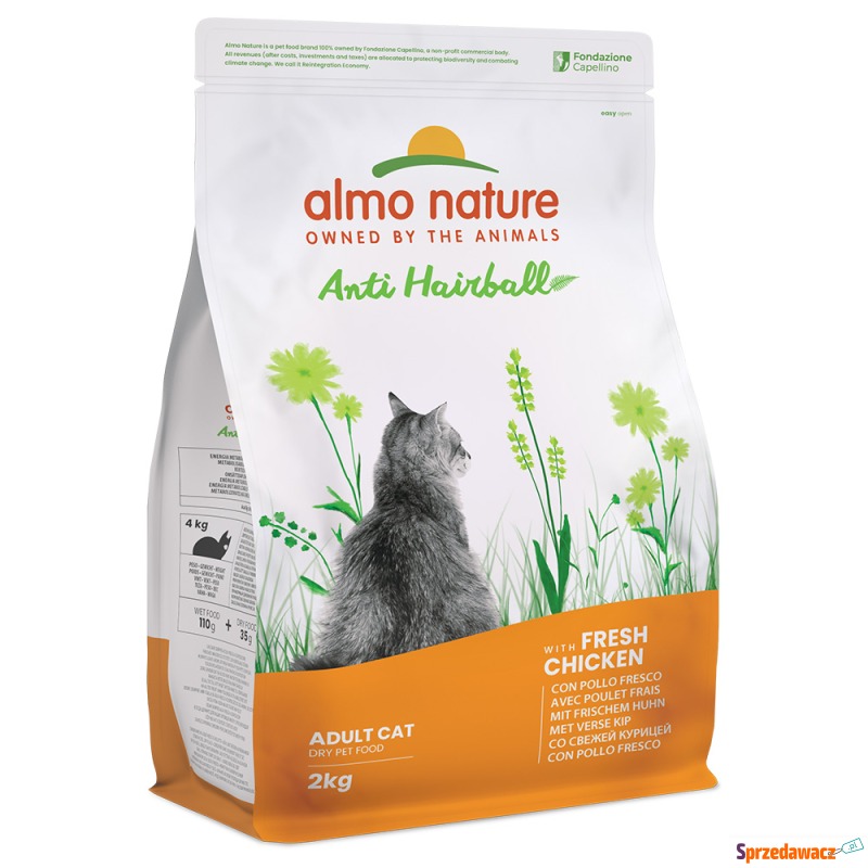 Almo Nature Holistic Anti Hairball, kurczak z... - Karmy dla kotów - Bytom