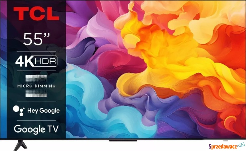 Telewizor TCL 55V6B LED 55'' 4K Ultra HD Google... - Telewizory - Orzesze