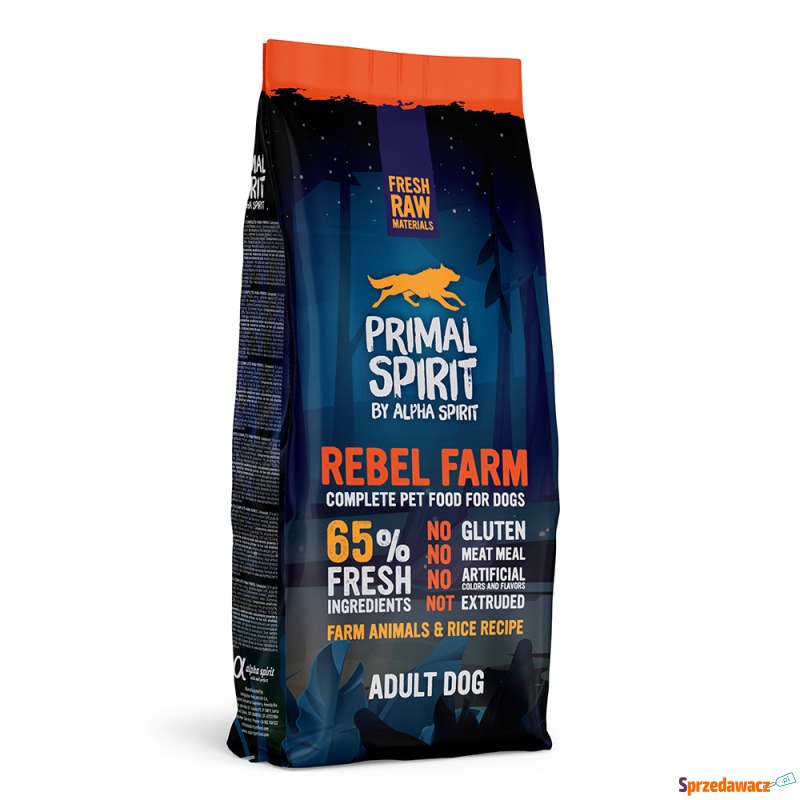 Primal Spirit 65% Rebel Farm karma dla psów -... - Karmy dla psów - Brzeg