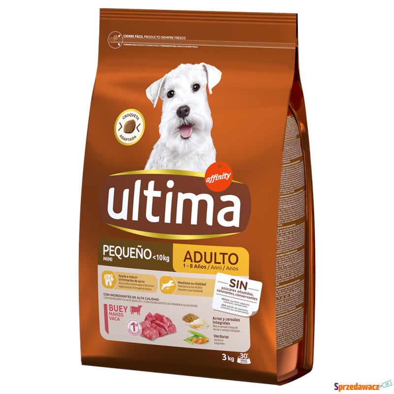 Ultima Mini Adult, wołowina - 2 x 3 kg - Karmy dla psów - Tarnowskie Góry